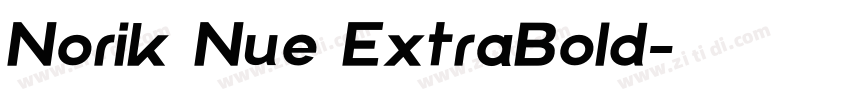 Norik Nue ExtraBold字体转换 Norik Nue ExtraBold字体转换